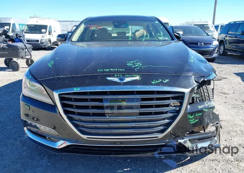 2018 Genesis G80 3.8 из США, поврежденный, VIN KMHGN4JE9JU249033